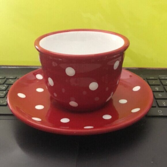 City to Cottage Tea cup and plate Polka Dotted - Picture 5 of 11